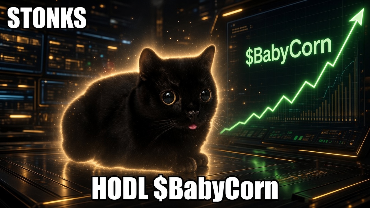 STONKS HODL BabyCorn meme